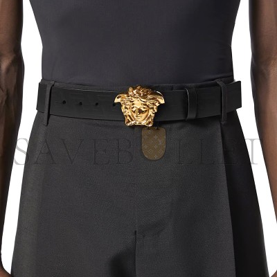 VERSACE LA MEDUSA GRECA LEATHER BELT 4 CM DCU4140